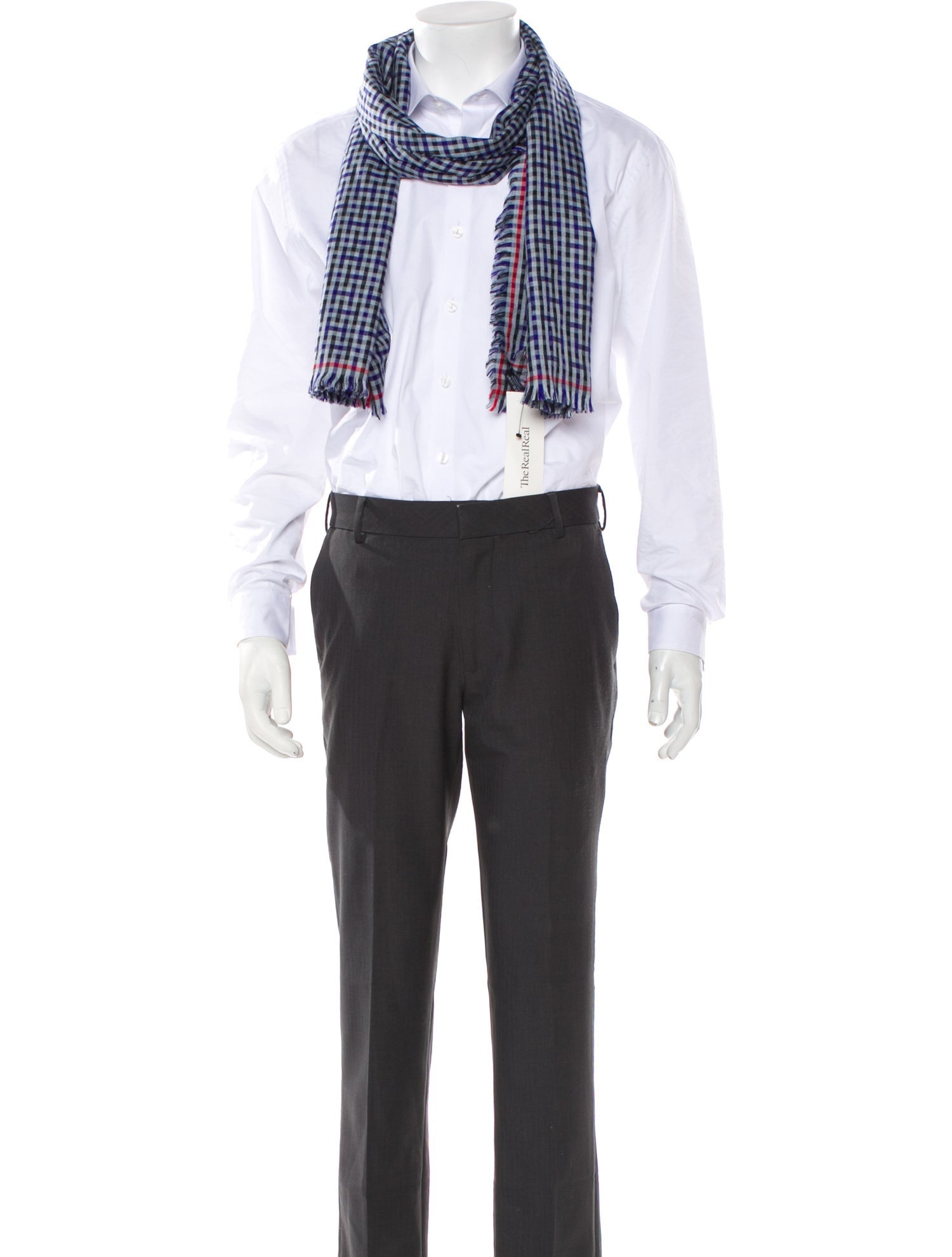 Hermès H Ecossais Check Cashmere Scarf